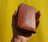 جاکارتی چرم اکاردئونی دورزیپ